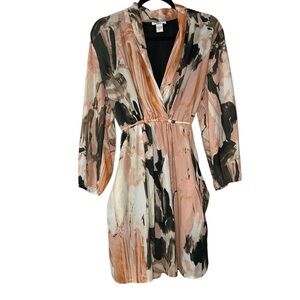 Elegant Multicolor Abstract Dress